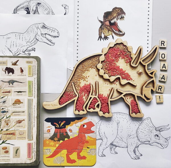 sensoryczne zabawki - triceratops
